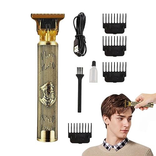 男性用ヘアトリマー | 電動ヘアトリマー - プロのヘアカットツール、メンズグルーミングキット、男性、女性、向けの充電式レトロバリカン