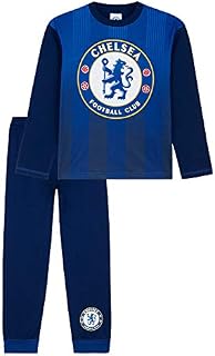 Chelsea F.C. Boys Pyjamas, Official Boys Pjs Age 4-14, Football Gifts for Boys
