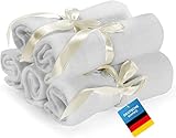 Baby Waschlappen 5er Set; Schonend weiche Wasch-Tücher 25 x 25 cm; Handtuch für Säuglinge & Kinder für Gesicht & Körper