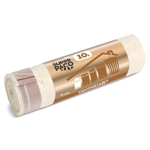 DIA SUPER PACO bolsa de basura compostable con autocierre 10 lt rollo 15 uds