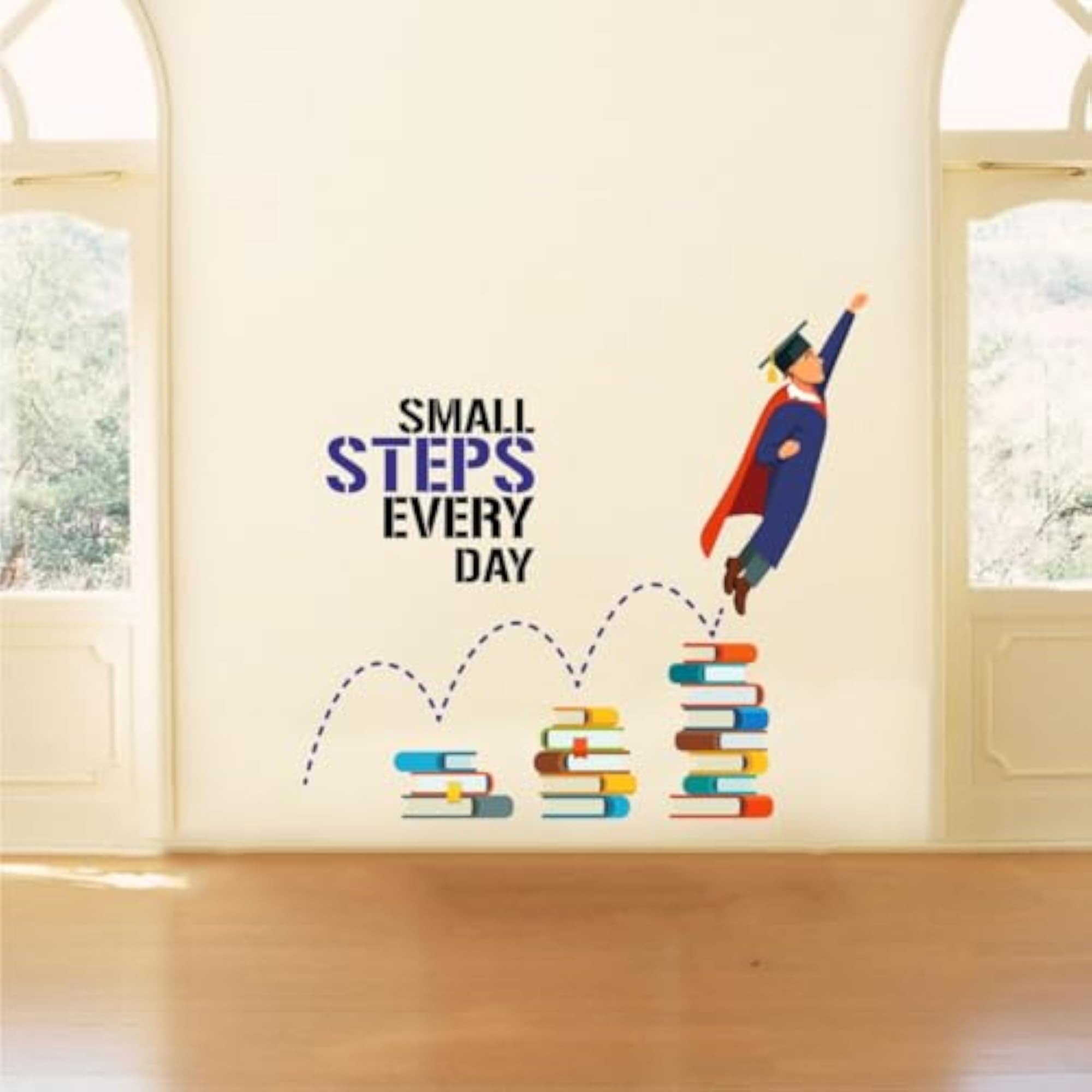 Small Steps Everyday Knowledge Graduation Wall Stickers