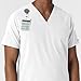 Wink NURTUR Scrubs for Men, V-Neck Scrub Top - White, XL