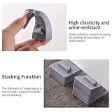 Door Stop, Pack of 4 Arrow Shape Door Stopper Floor, Height Adjustable, Scratch-Resistant, Non-Slip Door Wedge, Rubber, Non-Toxic, No Unpleasant Odour Door Buffers, Protection for Balcony Door - Image 5