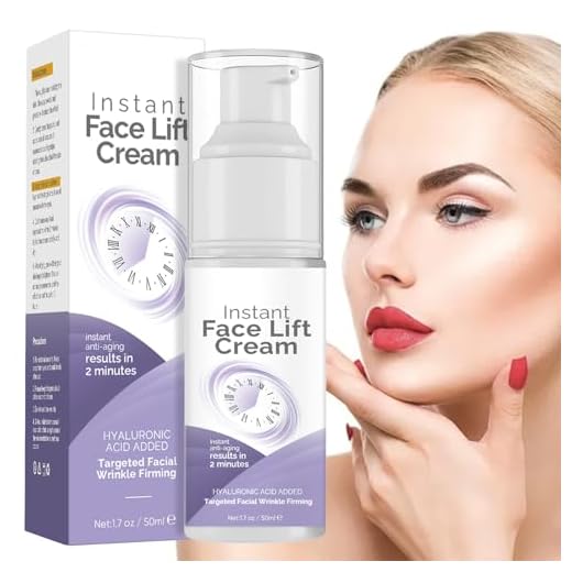 Instant Face Lift Cream, Lift Tightening Cream with Plant Extract, Anti-Aging Serum for Neck & Eyes, Smooths Fine Lines, Wrinkles & Firms Loose Skin, Reduces Puffiness, Visible Results in Minutes
