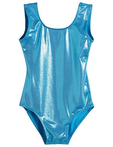 Image of Domusgo Toddler Leotard Gymnastics Long Sleeve, Sparkly Tumbling Dance Leotards for Baby Girls Kids Teens 2-14 Years