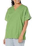 Cherokee Women's V Neck Scrubs Shirt, Aloe, Medium