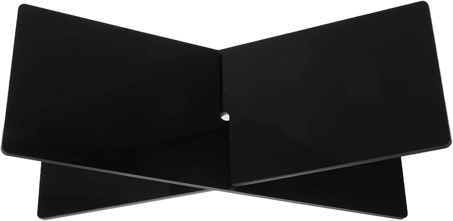 Black Acrylic Book Stand Holder for Recipe Books and Magazines