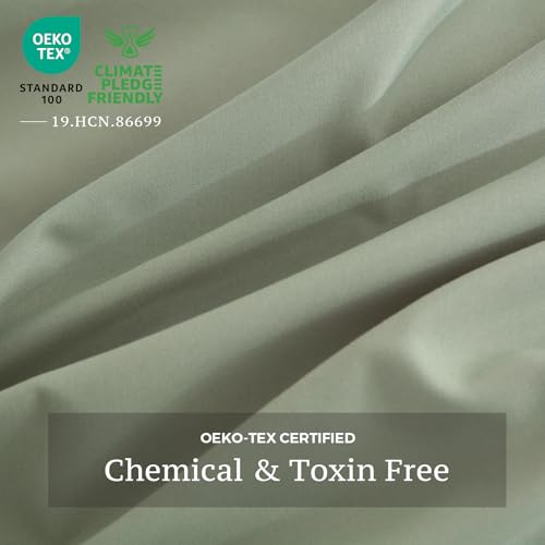 JSD-Sage-Green-Duvet-Cover-Set-Queen-Size-3-Piece-Duvet-Cover-with-Pillow-Shams-Soft-Brushed-Microfiber-Zipper-Closure-Comforter-Not-Included