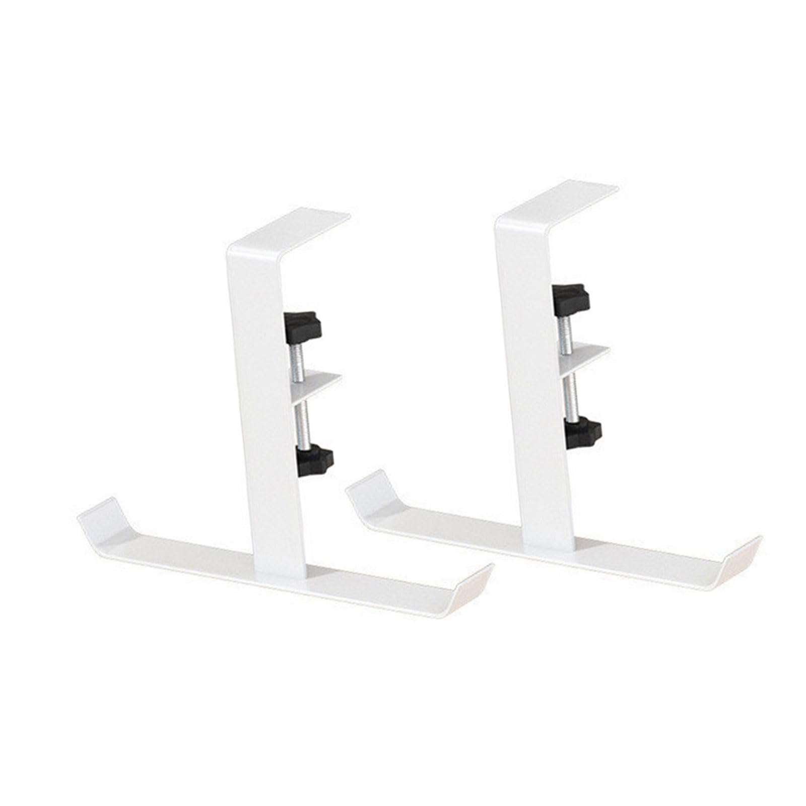 MICFENY Space Saving Under Desk Hanging Hook Efficient Desk Hanger Strudy Under Desk Edges Hook For Hanging Small Items