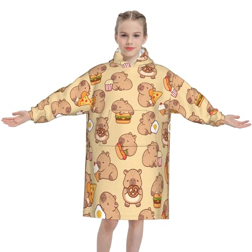 Image of Blanket Hoodie for Women - Cozy Wearable Flannel Fleece Hooded Blanket with Pocket,Oversized Snuggie Hoodie Gifts for Women