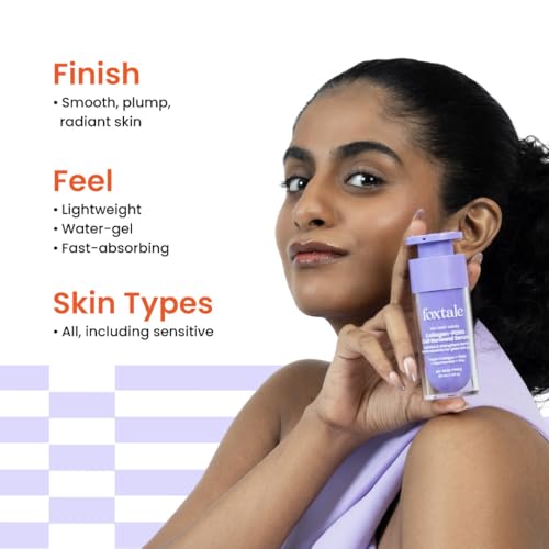 Image of Foxtale Collagen-PDRN Cell Renewal Serum | Collagen + PDRN + Niacinamide + Polyglutamic Acid | Boosts Cell Renewal, Firms & Plumps Skin, Deeply Hydrates & Strengthens Barrier for Smooth, Glass-Skin Glow | For All Skin Types | 30 ml