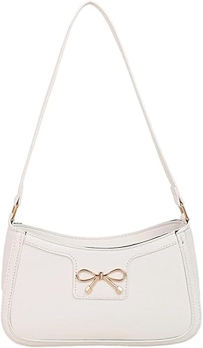 Bolso de hombro con lazo de moda para mujer, bolso de mano con cremallera para citas nocturnas, viajes casuales