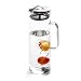 Produktbild Startseite Direkt 1.5L Glaswasserkaraffe Wasserkrug mit Deckel, Borosilikat-Glas Orangensaft Limonade Pitcher Filter Infuser Früchte, Infusion für FrüchteEdelstahldeckel