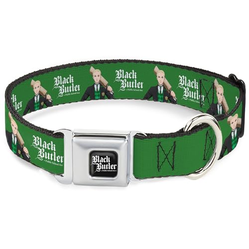 Collier pour chien Crunchyroll Black Butler en métal vert 24-33cm