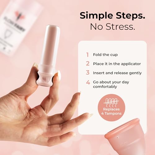 Coupe menstruelle réutilisable avec applicateur facile en silicone médical