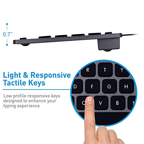 Macally Mini Space Grey Keyboard and an Adjustable Space Grey Vertical Laptop Stand, Classy Mac Accessories