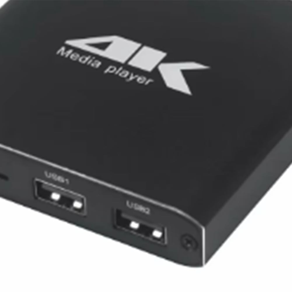 Mini 4K 265 Reproductor de Publicidad Media Player Soporte TF Tarjeta de Disco USB 1080P Full HD Multimedia HDD Player Enchufe de la UE