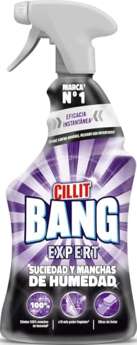 Cillit Bang Manchas de Humedad y Suciedad, potente limpiador juntas negras, baño, cocina, formato spray, 750 ml, El embalaje puede variar