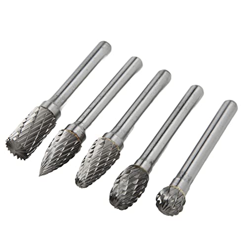 Set de 5 fresas rotativas de carburo de tungsteno 6x10mm miniatura 4