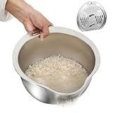 Colino multifunzione in acciaio per cucina, da cucina, per preparare sushi chinoa, pasta, insalate e verdure