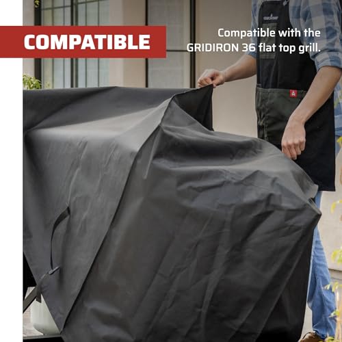 Image of Camp Chef Gridiron 36 Patio Cover - Durable Outdoor Flat-Top Grill Cover with Form-Fitting Straps for Gridiron 36