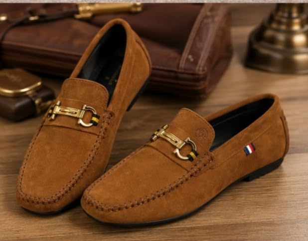 Image of BUZZBASK Men?s Synthetic Leather Loafers | Premium Soft Comfort Driving Shoes | Lightweight Casual Slip-On Moccasins for Office, Party, Anti-Skid Sole Stylish Formal Shoes