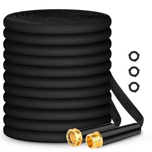 Garden Hose 50 FT, Non-Expanding, Lightweight Water Hose with 3/4', Easy Storage, 500 PSI Burst...