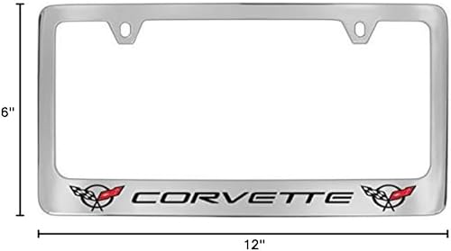 Miniatura 3 de Chevrolet Corvette C5 - Marco de matrícula de metal cromado