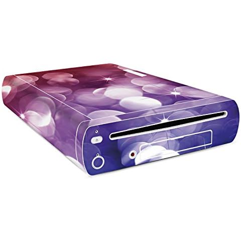 DeinDesign Skin kompatibel mit Nintendo Wii U Konsole Folie Sticker Glitzer Look Licht Sterne Cover
