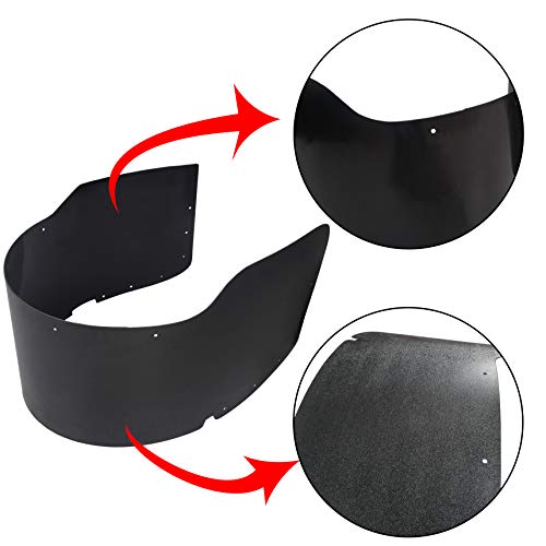 Ecotric Bed Inner Fender Liner Set Compatible With 1999-2010 Ford F350 F450 Dually Pickup Truck Rear Left & Right/Driver & Passenger Side #TOP1