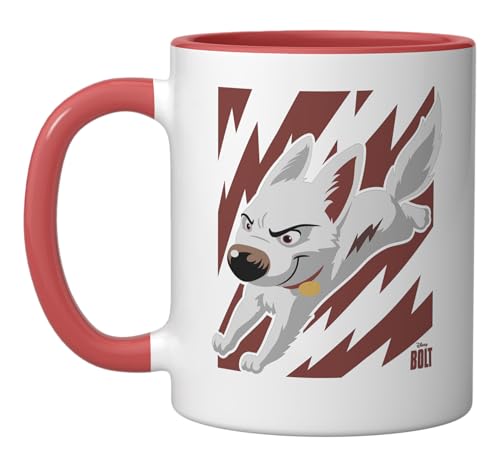 Disney Bolt The Super Dog Ceramic Mug, Red/White