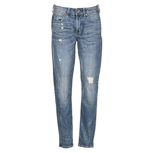 G-Star Midge Saddle Boyfriend Jeans Femme pantalon en jean bleu delave tendance