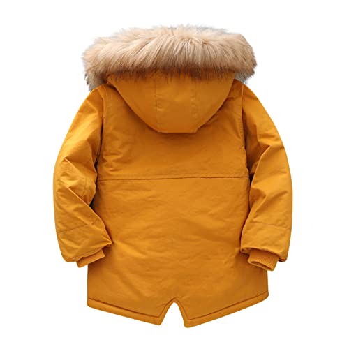 Water-proof Hooded Quilted Girls Thick Lined Jacket Winter Winter Pu-ffer Girls Girls' Outerwear Jackets and Coats2