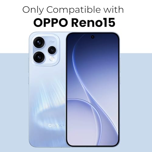 Image of RIGGEAR Shockproof Sleek Hybrid Armor Magnetic Back Cover Case Compatible with MagSafe Accessories for Oppo Reno15, Reno 15 5G (Smoke Black Matte PC + Black TPU-Bumper)