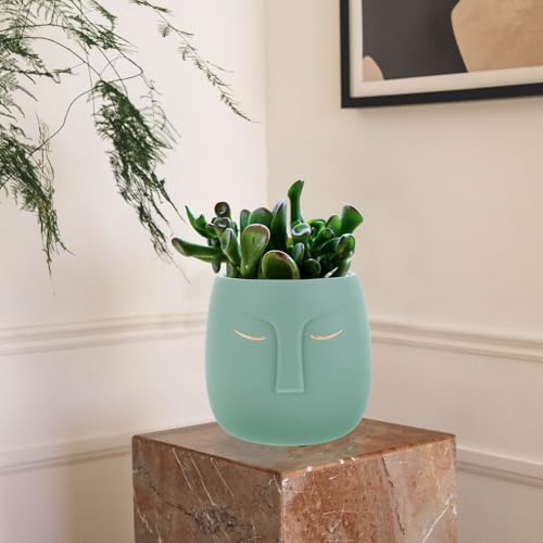 Pot de fleurs abstrait visage cadeau déco idéal pour créateurs en herbe - 5