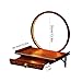 Wall-Mounted Altar Buddhist with LED Light, Small Altar Table, Retractable Bamboo Prayer Offering Table for Living Room (Rosewood Color, 60cm/23.6in)