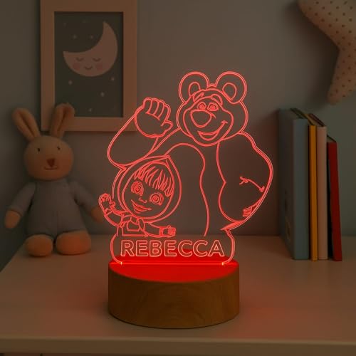 Luce LED a 7 colori, offrendo una luce soffusa e rilassante per creare un'atmosfera accogliente nella camera dei bambini.