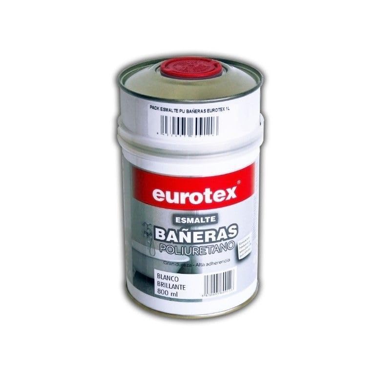 ESMALTE PU MULTIADHERENTE (azulejos, piscinas, suelos, estructuras...) BLANCO BRILLANTE 800ml + 200ml Cat