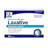 Quality Choice Maximum Strength Laxative 25mg. Tablets 24 Count, Boxes (Pack of 6)