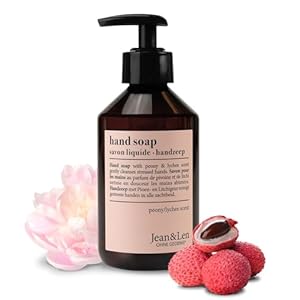 Jean & Len - Jabón de Manos Peonía & Litchi - jabón de manos vegano y sin plásticos