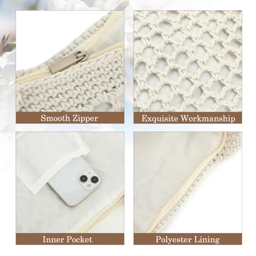 Image of Bycobecy Woven Tote Bag for Women, Summer Beach Bag Large Crochet Shoulder Purse Handbag Boho Knit Bag for Summer Travel