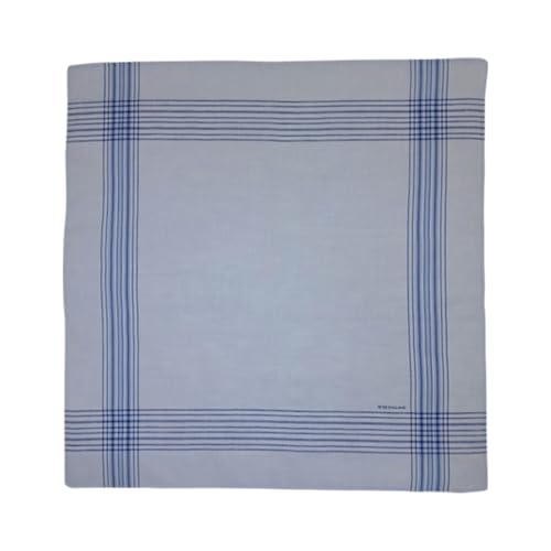 Image of Peter England Men's Cotton Pastel Handkerchief (Multicolour)- Pack of 3