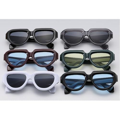 Fashion Women's Square Sunglasses Vintage Chic Polygon Sun Glasses Trendy Rectangle Men's Glasses UV400 37824