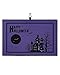 OComster Halloween Hand Drawn Castle Dead Tree Golf Towel with Carabiner Clip, Black Purple Bats Moon Microfiber Waffle Pattern Golf Towel, Golf Accessories for Cleaning Clubs and Balls, 24x16 in