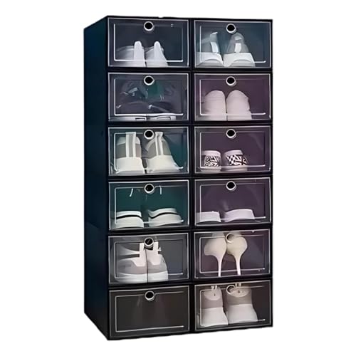 La Mejor Selección de Apilables , listamos los 10 mejores. 49 K PRACTIKSA Zapatera Modular de 12 Cajas Apilables Organizador de Plastico para Zapatos Diseño Moderno para Hogar Color Negro
