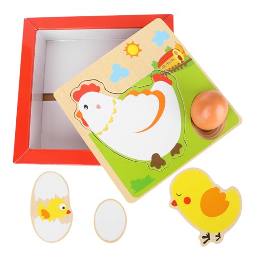 Puzzle bois poule pondeuse : le cadeau d'éveil idéal pour filles et garçons