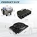 Universal 12V Heating and Cooling Air Conditioner A/C Kit Under Dash Universal Fit for most vehicle models such as RVs, trucks vans excavators buses sedans pickups and underdash air conditioner.