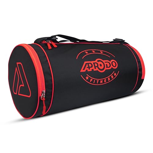 Image of APRODO Polyester PU Coated Sports Duffle /Shoulder /Gym Bag for Men & Women, 23L (18 x 9 x 9) Inch