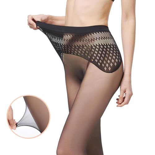 2-Pairs Plus Size Ultra-Thin High Waist Seamless Tights3