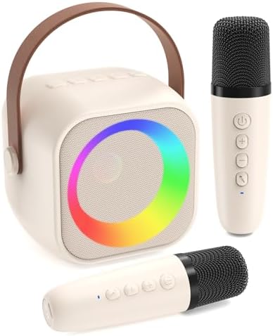 Jeefu Karaoke Machine for Kids, Toys for 3-12 Years Old Girls Gif...